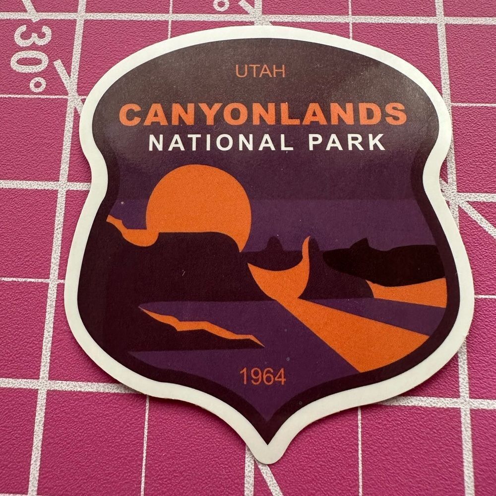 💜13/$13 +Bundle Sticker Sale | Travel Canyonlands Utah Waterproof Sticker